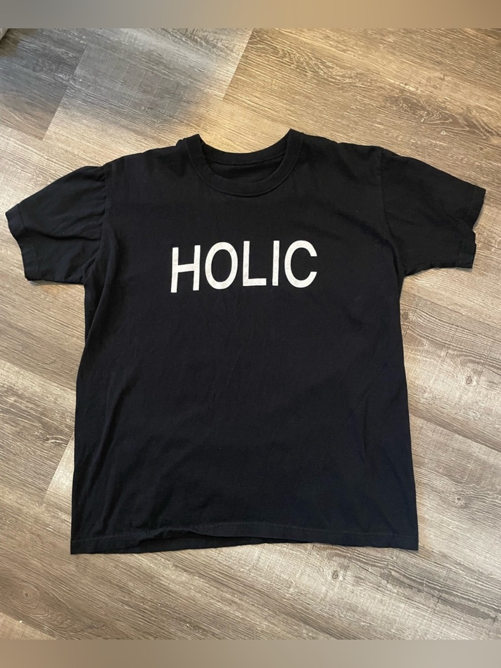 HOLIC Graphic Short Sleeve Tee - Black